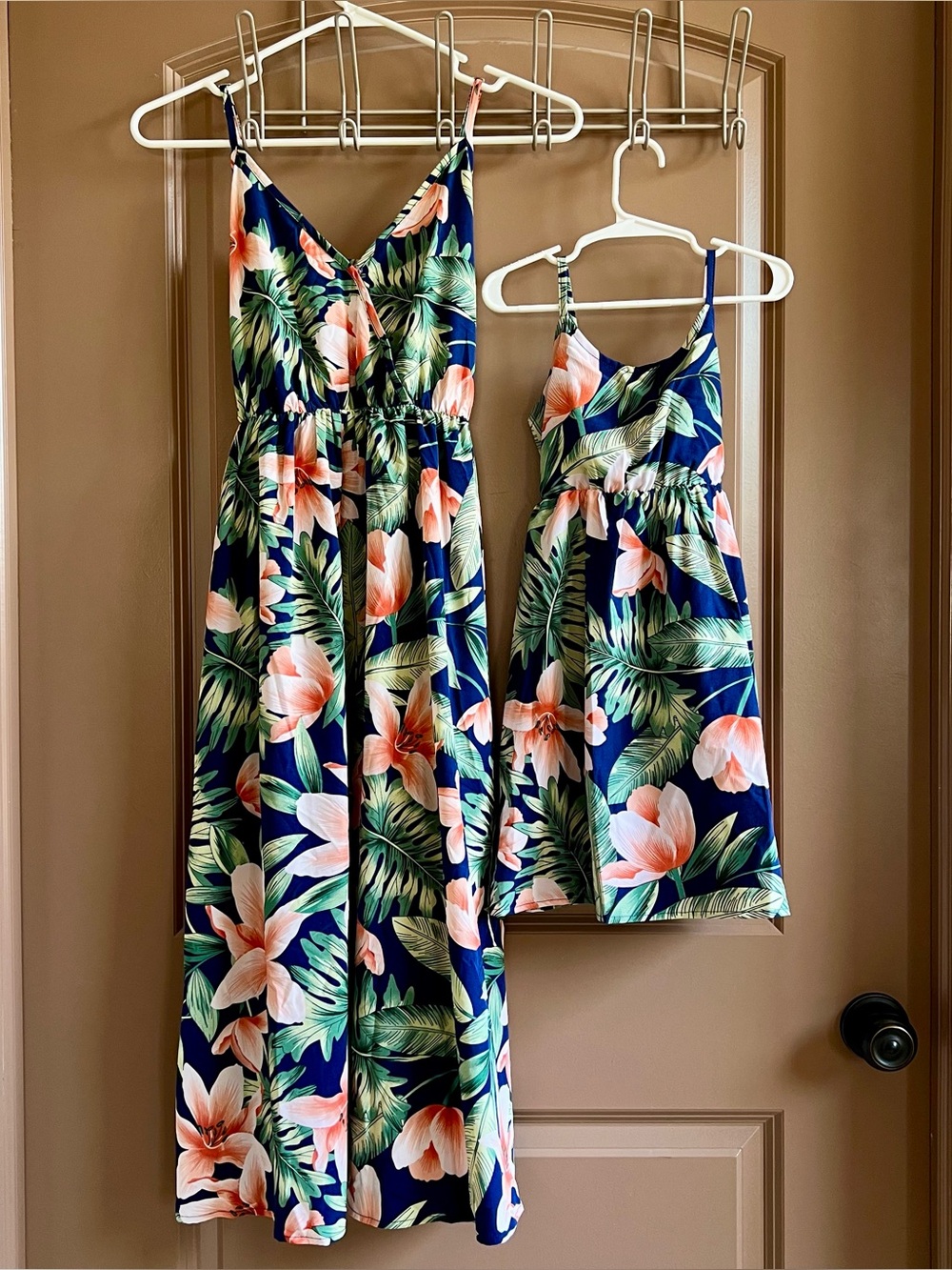 PatPat Mommy & Me Tropical Floral Matching Dress Set S & 3-4Y